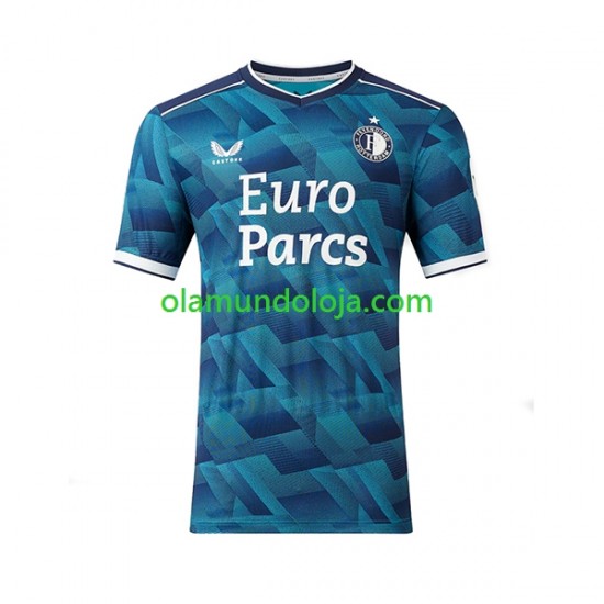 Camisola Feyenoord Rotterdam Homem Equipamento Segundo 2023-2024 Manga Curta